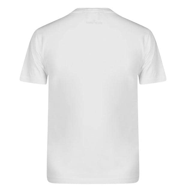 Stone Island White Compass Pocket T-Shirt